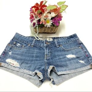 PINK Victoria's Secret Distressed  Short Shorts